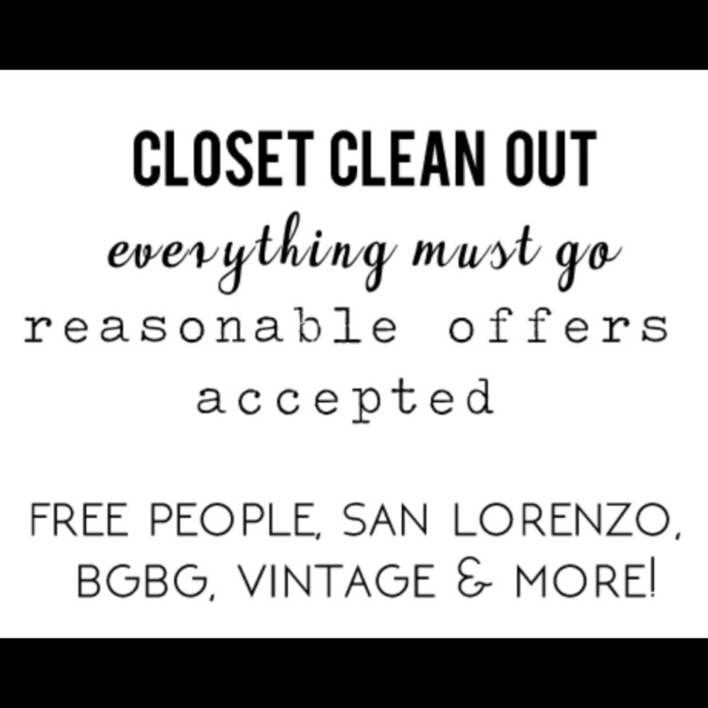 Everything must go!!